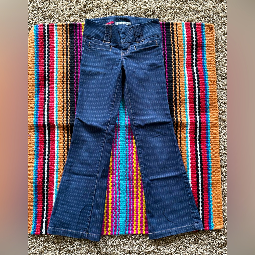 Super Unique Pinstripe Bootcut Jeans